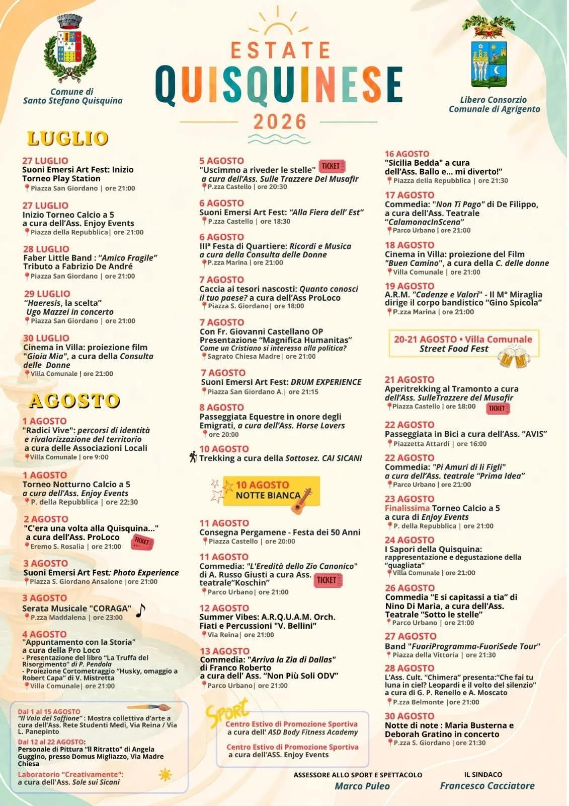 Notte Bianca — Santo Stefano Quisquina