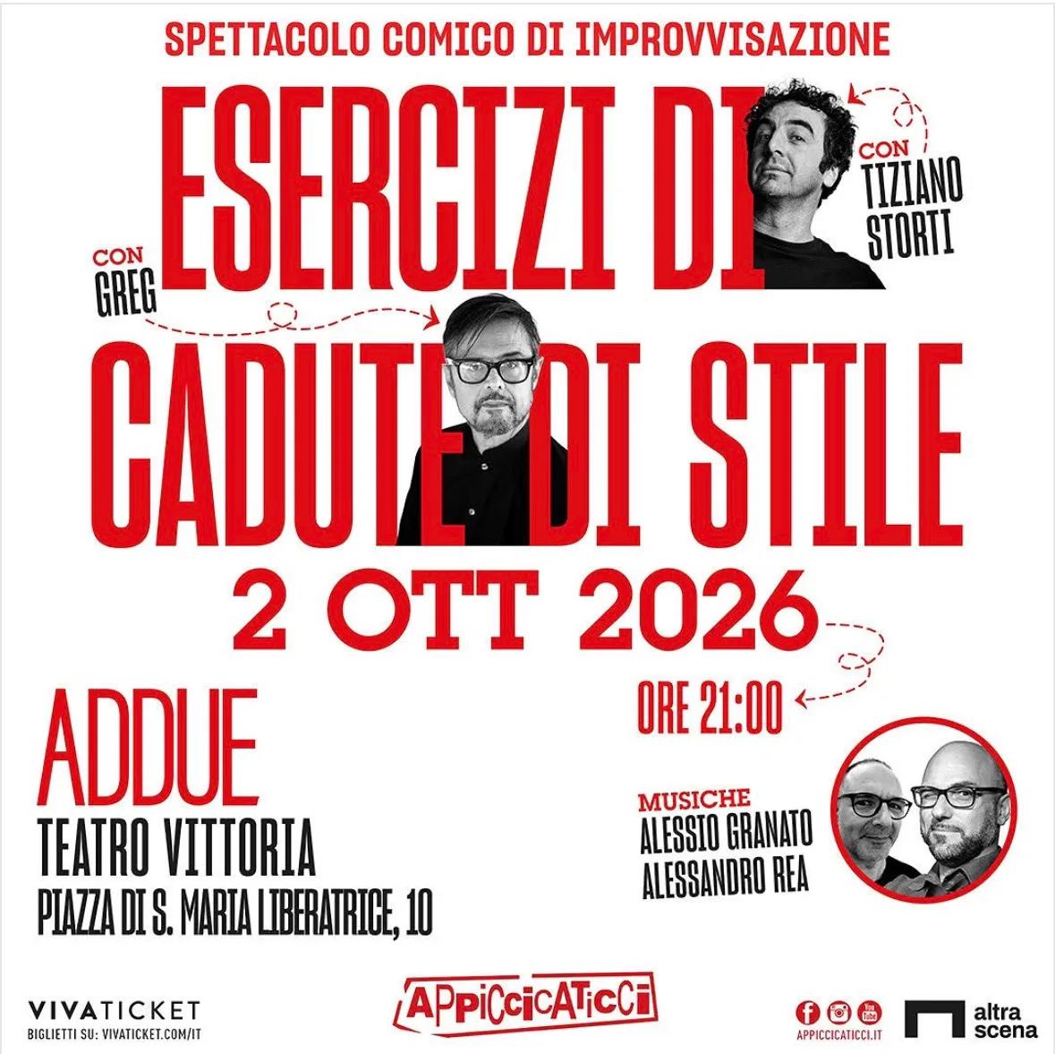 Locandina Esercizi di caduta di stile 2026 a Roma (Roma)