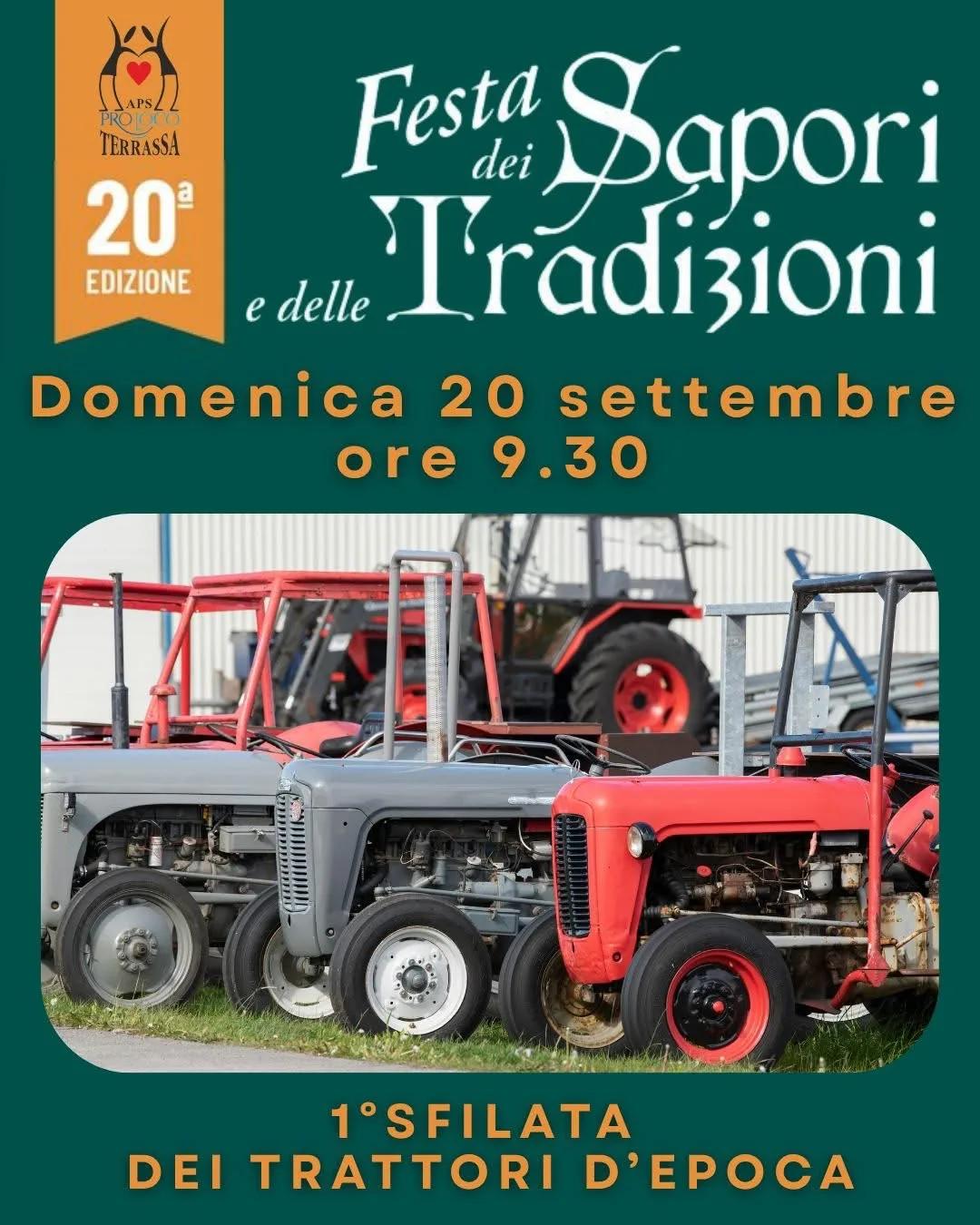 Locandina 20ª Festa dei Sapori e delle Tradizioni 2026 a Terrassa Padovana (Padova)
