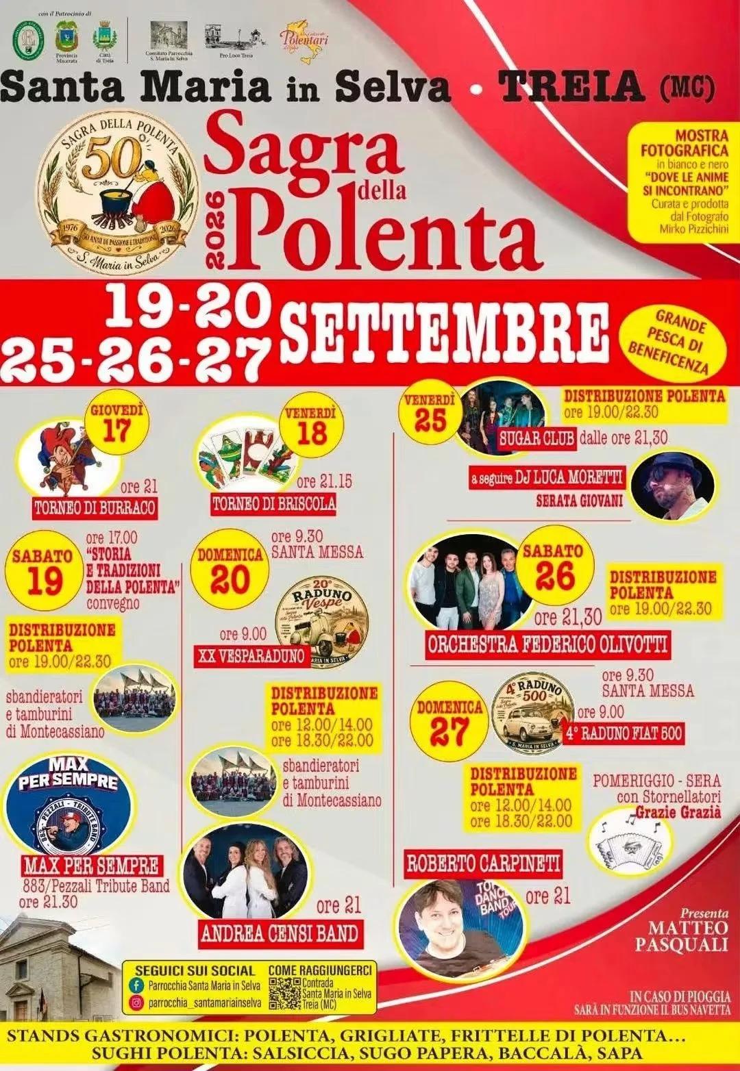 XX Vesparaduno Aria in Selva e Sagra della Polenta 2026