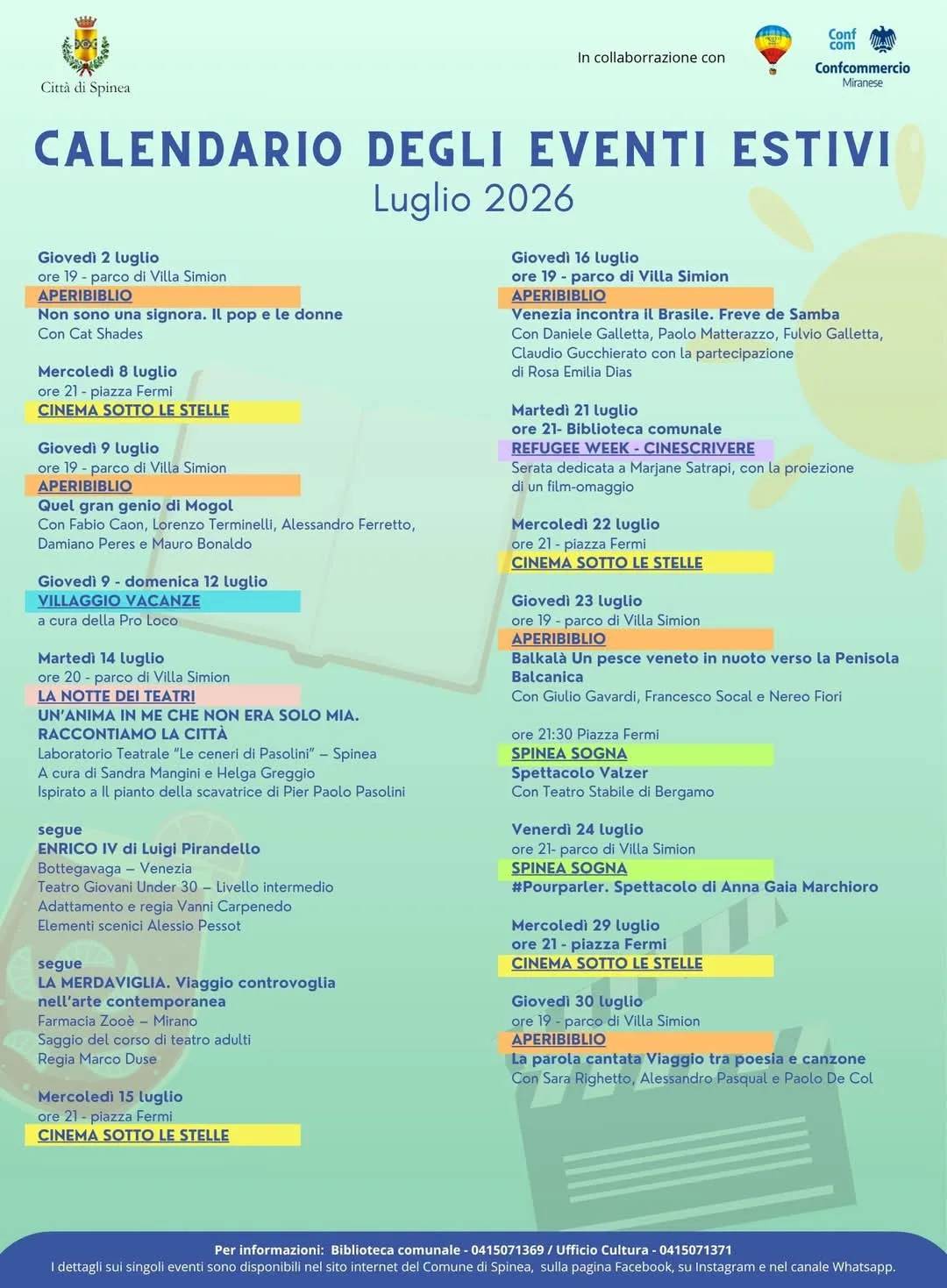 Locandina Spinea Sogna: #Pourparler 2026 a Spinea (Venezia)