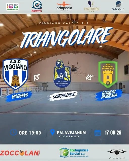 Locandina Triangolare Viggiano Calcio a 5 2026 a Viggiano (PZ)