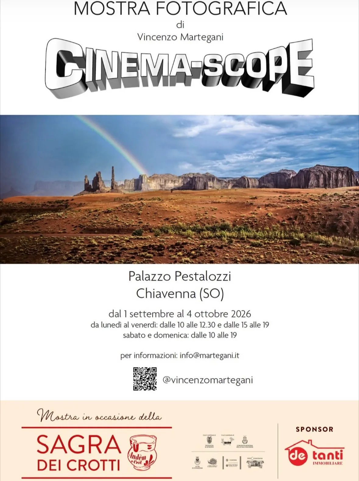 Locandina Cinema-scope — Mostra fotografica 2026 a Chiavenna (Sondrio)