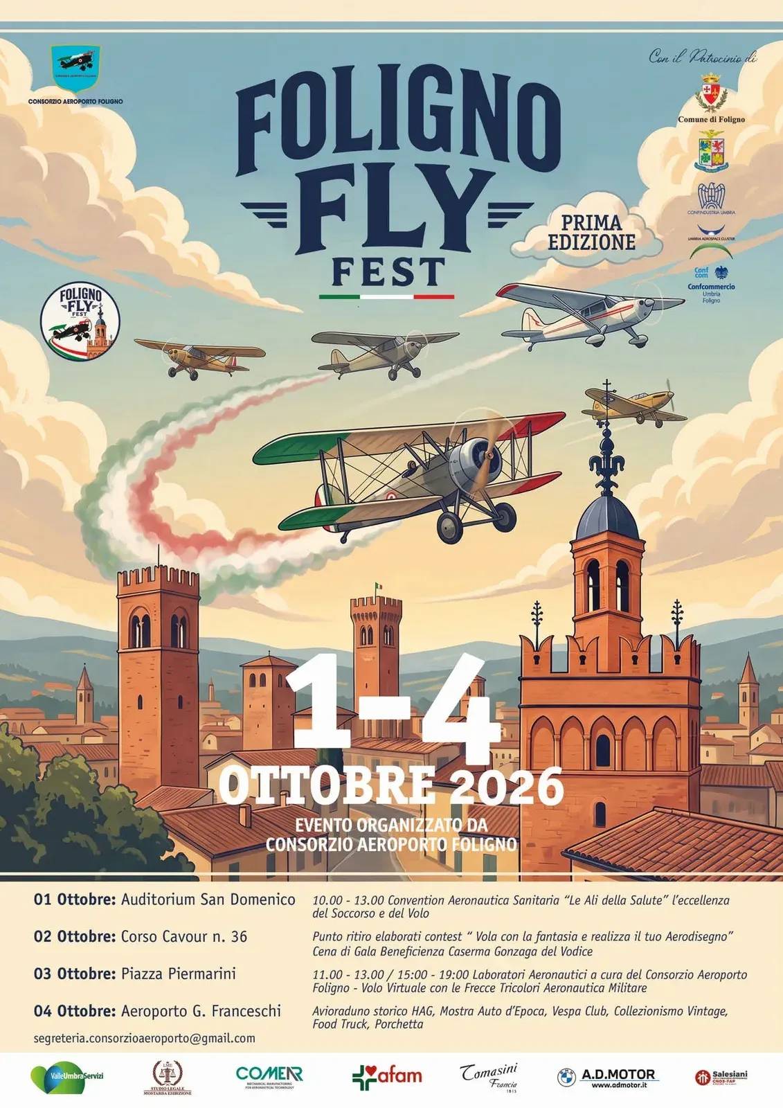 Locandina 1ª Foligno Fly Fest 2026 a Foligno (Perugia)