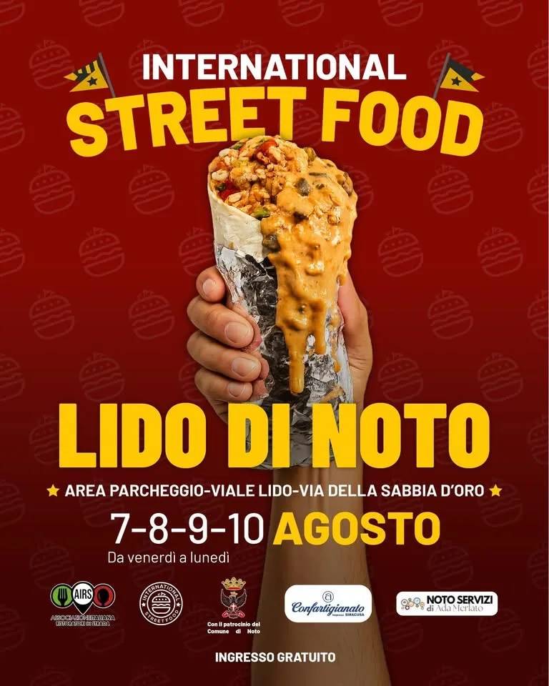 Locandina International Street Food Lido di Noto 2026 a Noto (Siracusa)