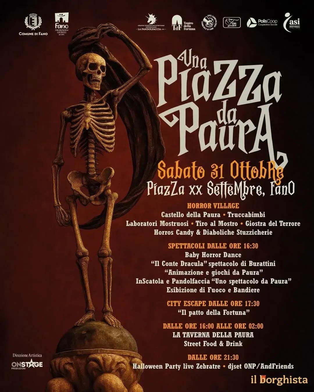 Locandina Una Piazza da Paura 2026 a Fano (Pesaro e Urbino)