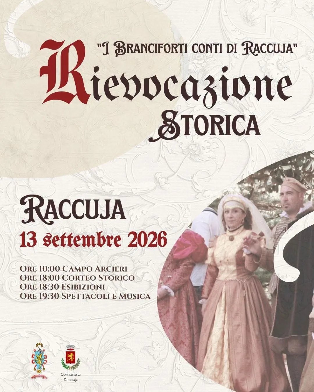 Locandina I Branciforti Conti di Raccuja 2026 a Raccuja (Messina)