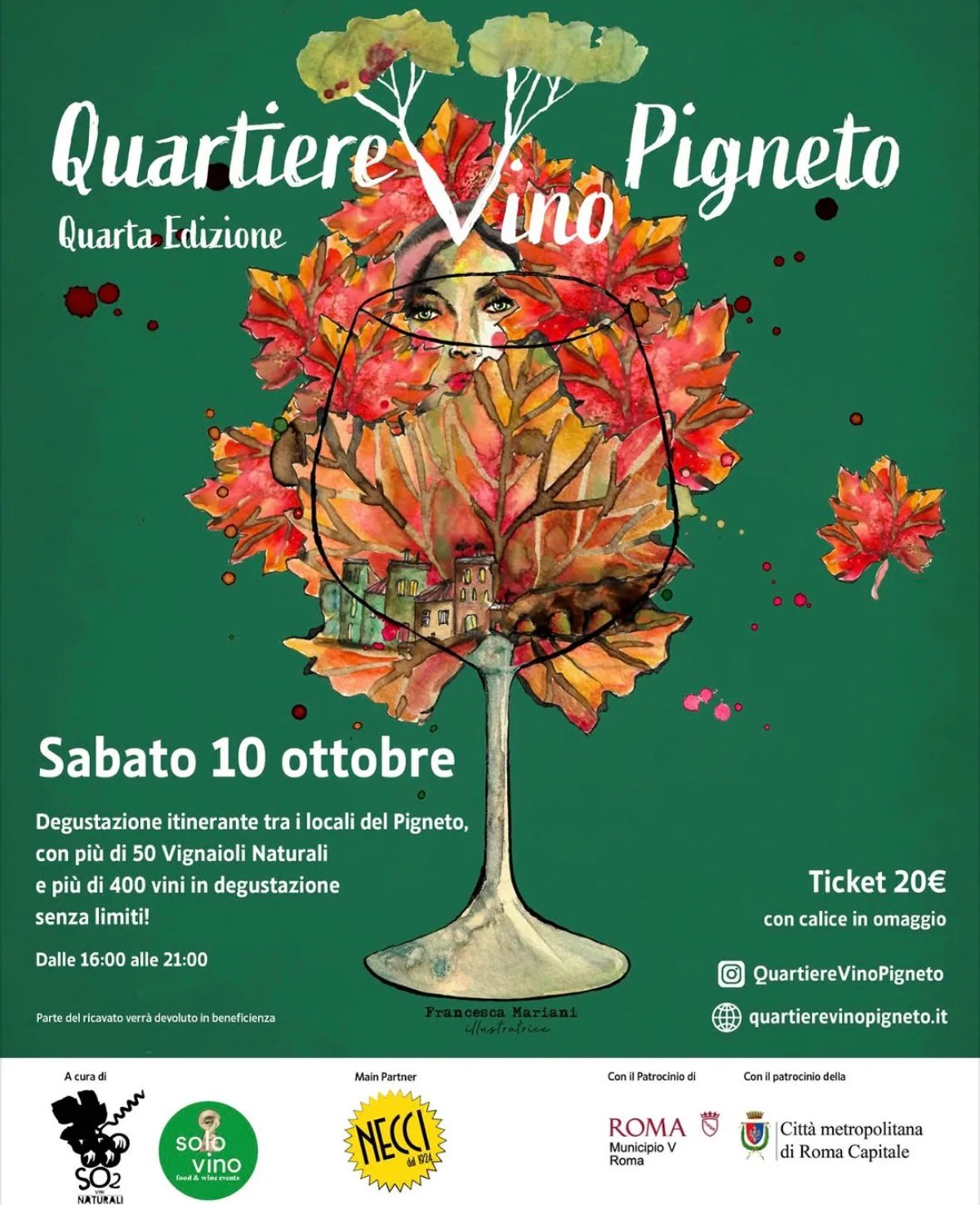 Locandina 4ª Quartiere Vino Pigneto 2026 a Roma (RM)