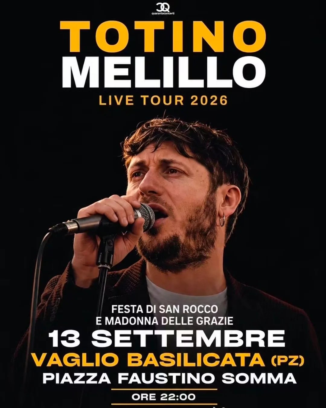 Locandina Totino Melillo Live Tour 2026 a Vaglio Basilicata a Vaglio Basilicata (Potenza)