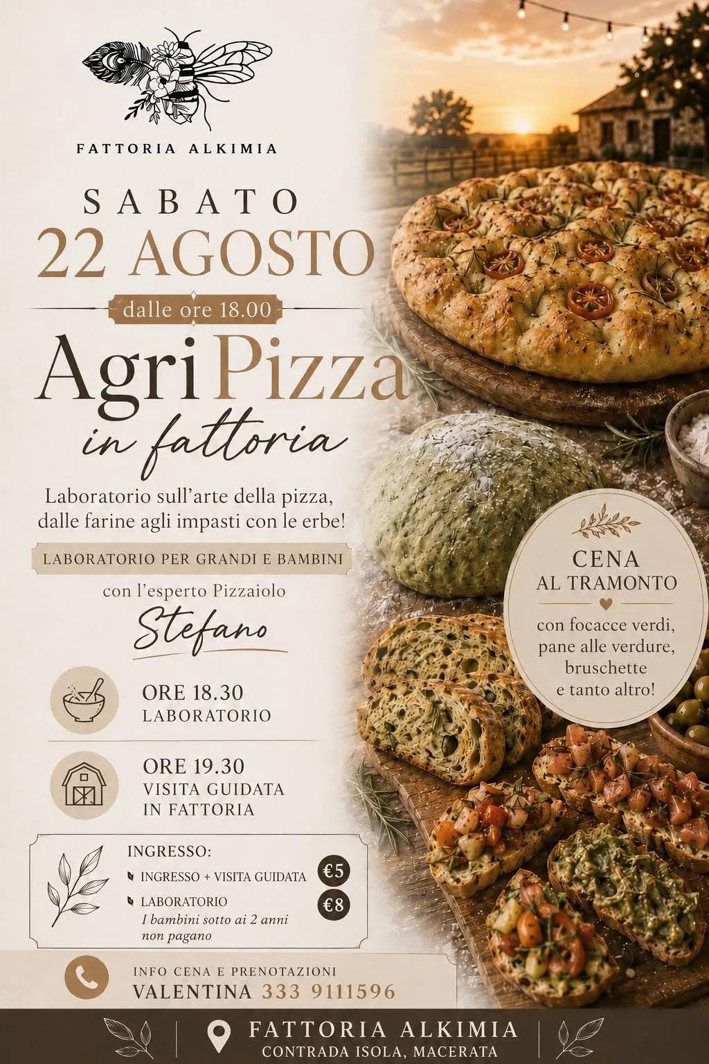 Locandina Agri Pizza in fattoria 2026 a Macerata (Macerata)
