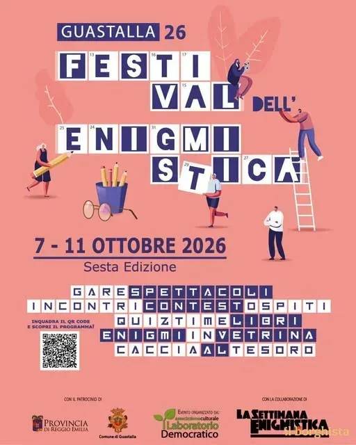 Locandina Festival dell'Enigmistica 2026 a Guastalla (Reggio Emilia)