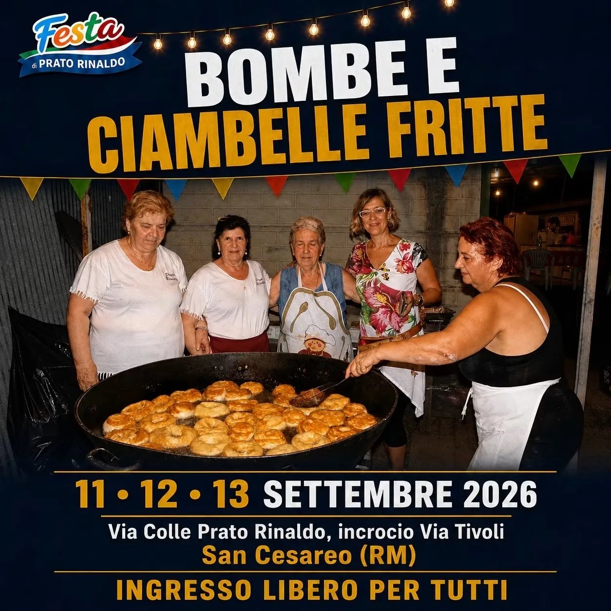 Locandina Festa di Prato Rinaldo 2026 a San Cesareo (Roma)