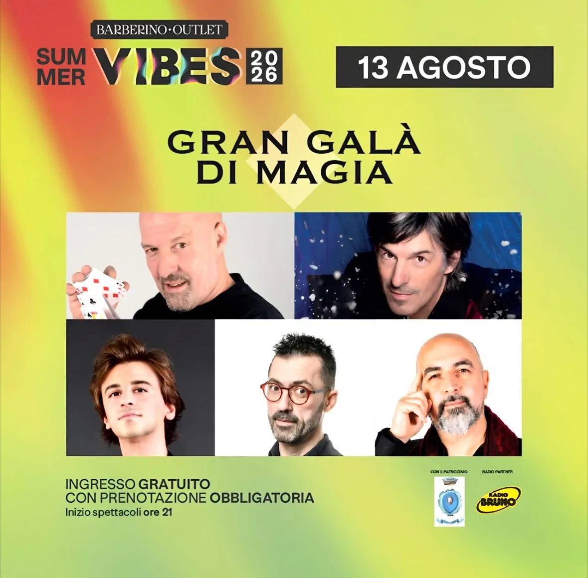 Locandina Gran Galà di Magia 2026 a Barberino di Mugello (Firenze)