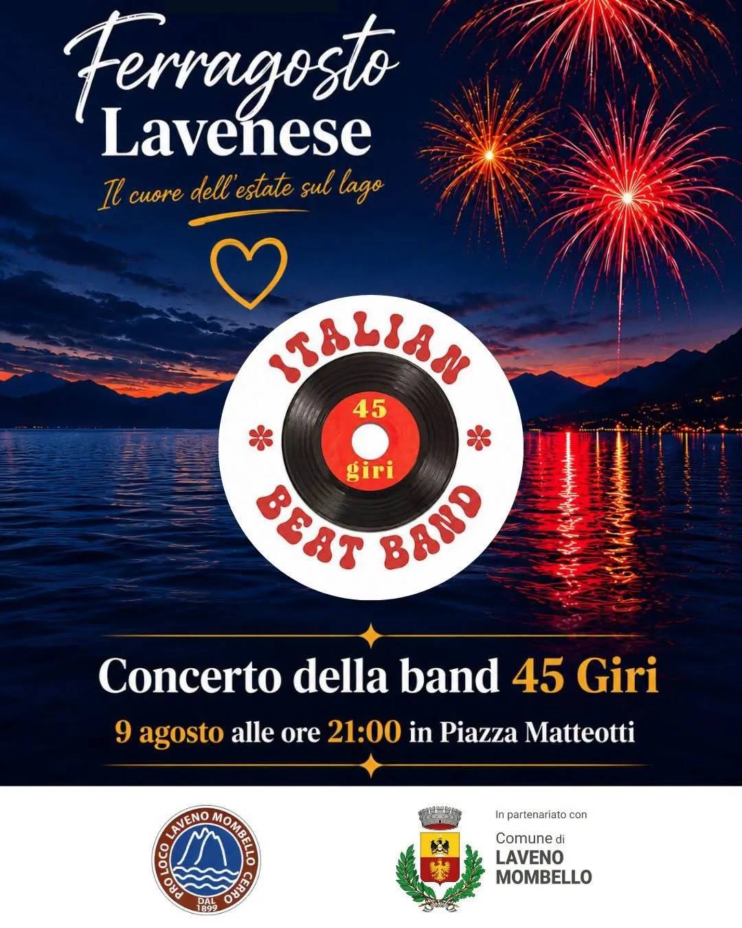 Locandina Ferragosto Lavenese 2026 a Laveno-Mombello (Varese)