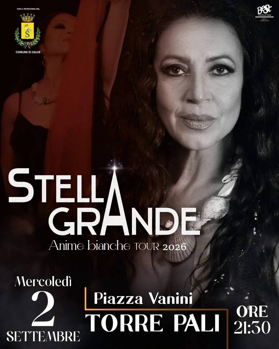 Locandina Stella Grande Anime bianche TOUR 2026 a Salve (Lecce)