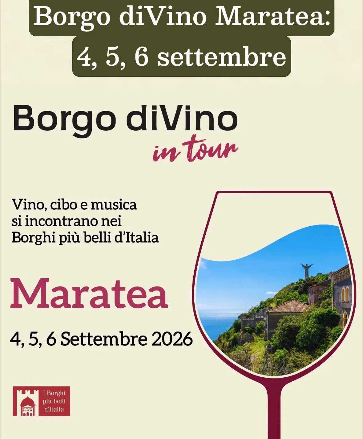 Locandina Borgo diVino Maratea 2026 a Maratea (Potenza)