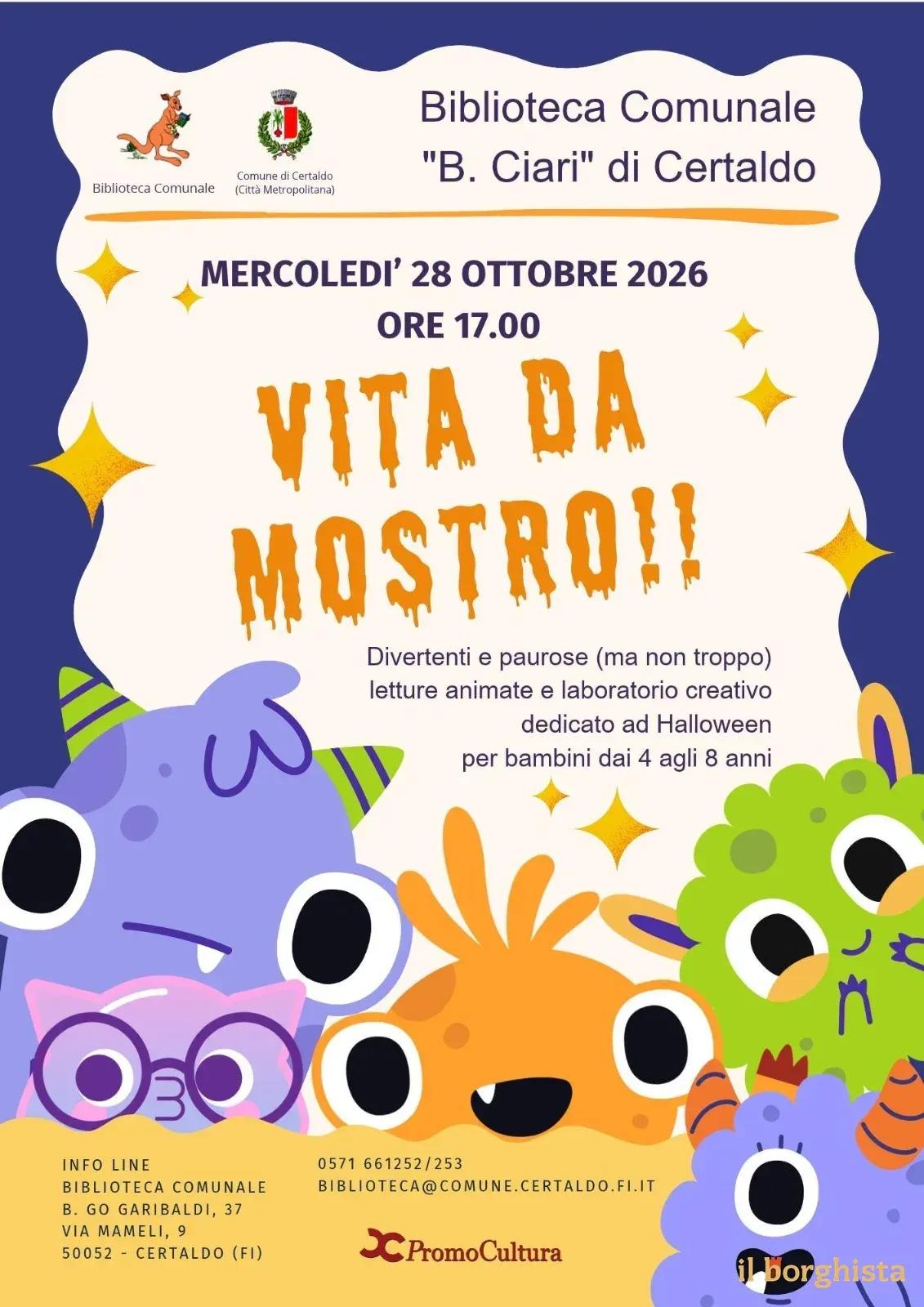 Locandina Vita da Mostro!! 2026 a Certaldo (Firenze)