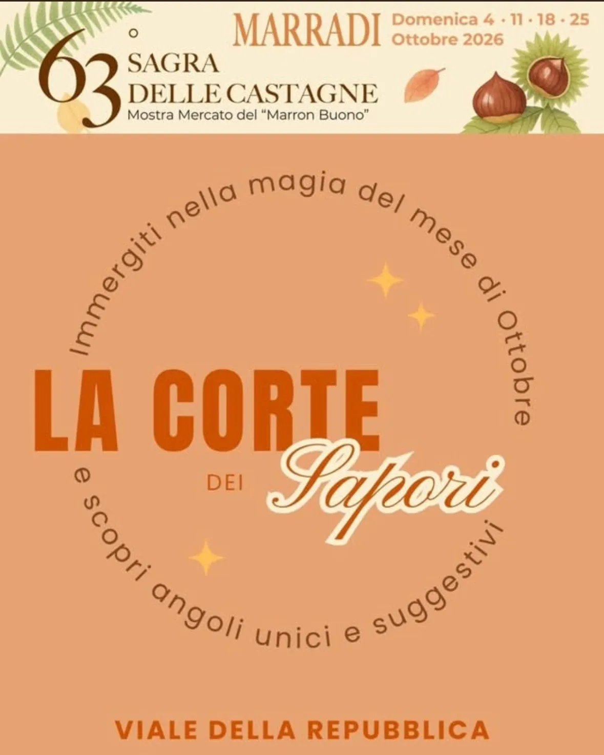 63ª Sagra delle Castagne 2026