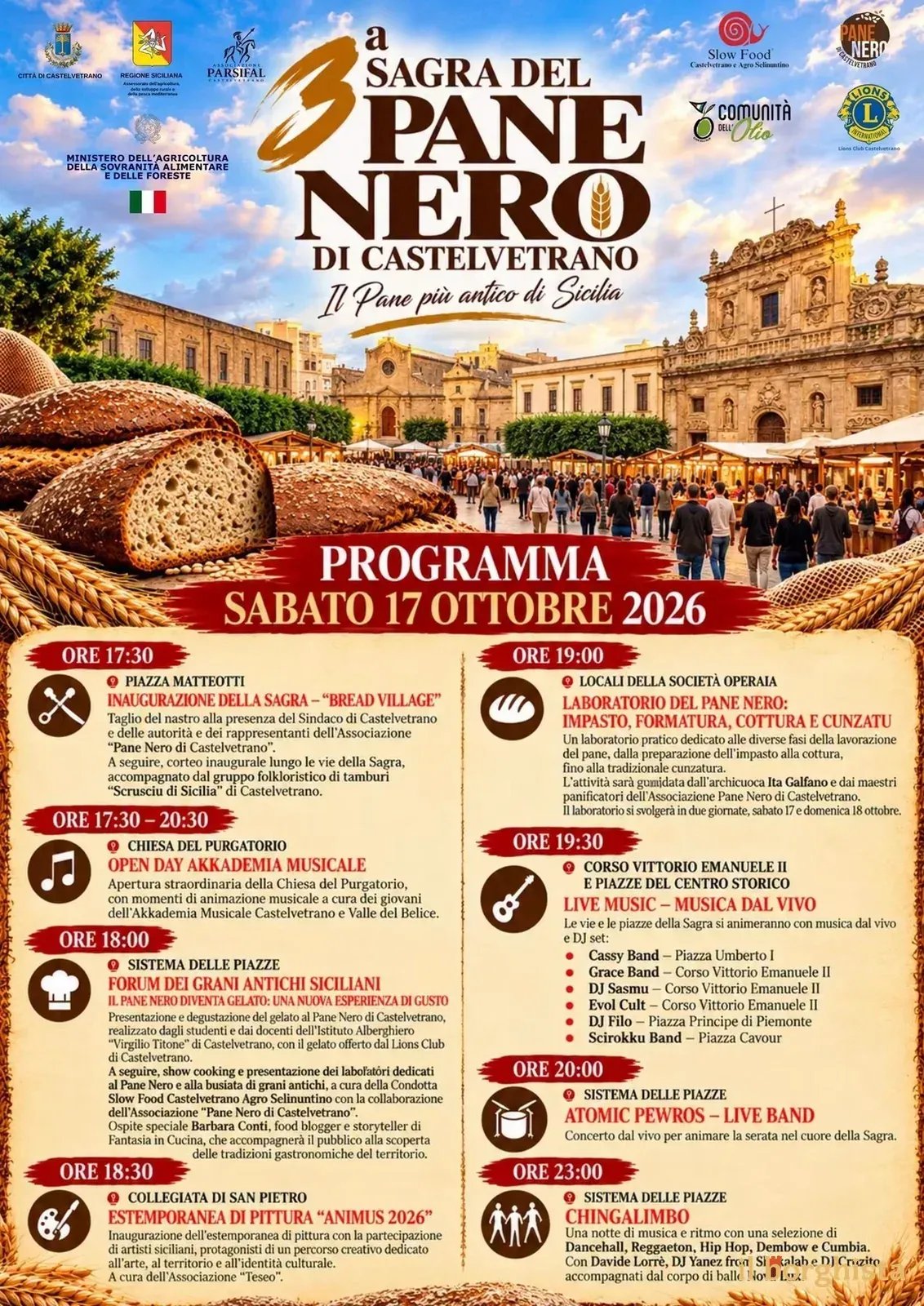 3ª Sagra del Pane Nero di Castelvetrano 2026