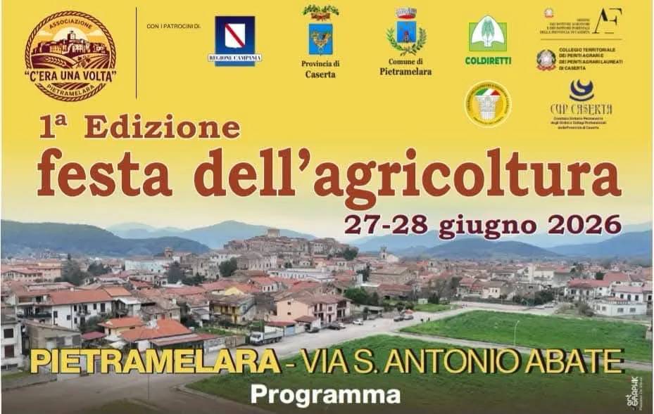 Locandina Festa dell'Agricoltura 2026 a Pietramelara (Caserta)