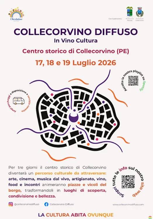 Locandina Collecorvino Diffuso In Vino Cultura 2026 a Collecorvino (Pescara)