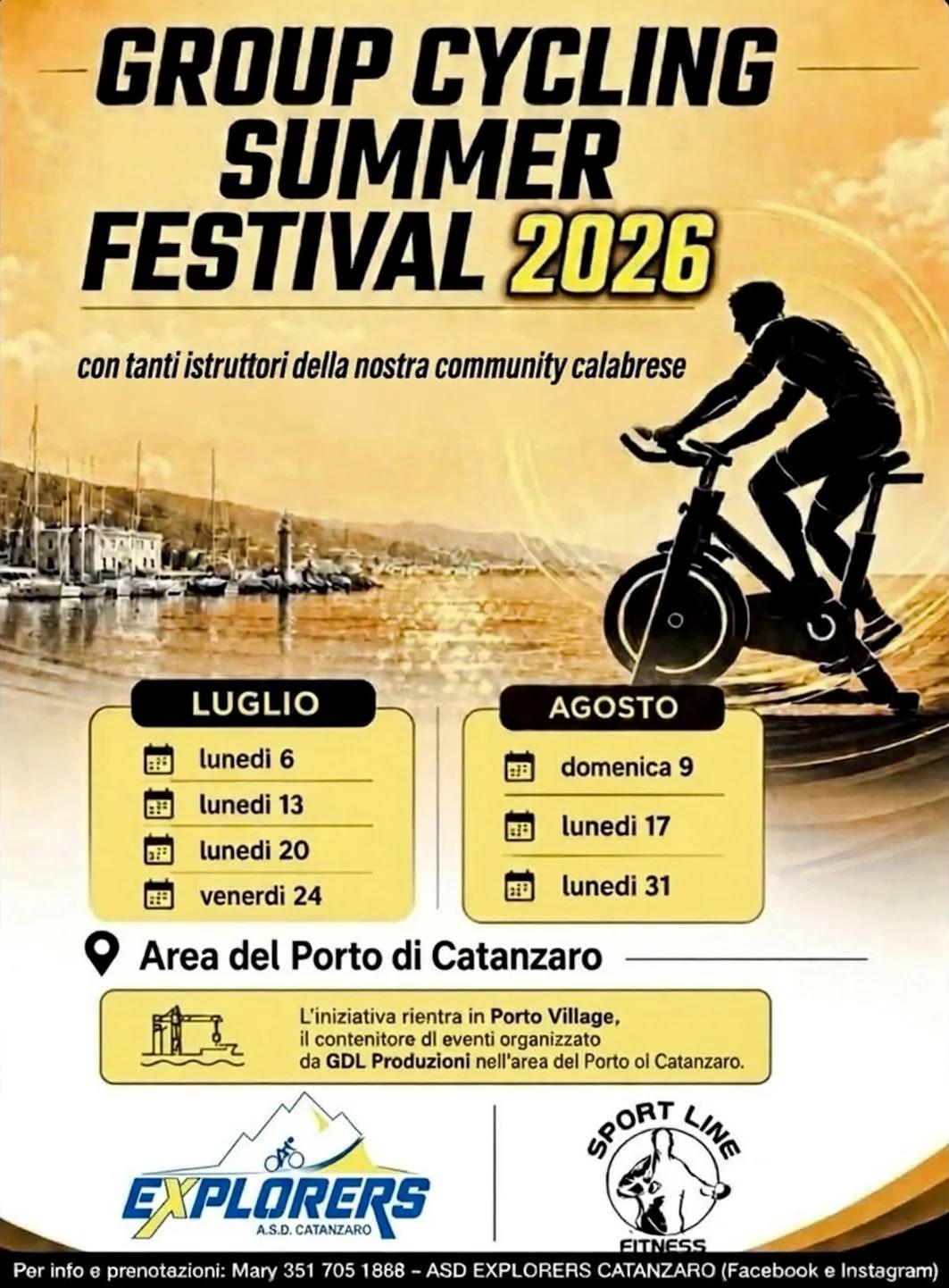 Group Cycling Summer Festival agosto — Catanzaro
