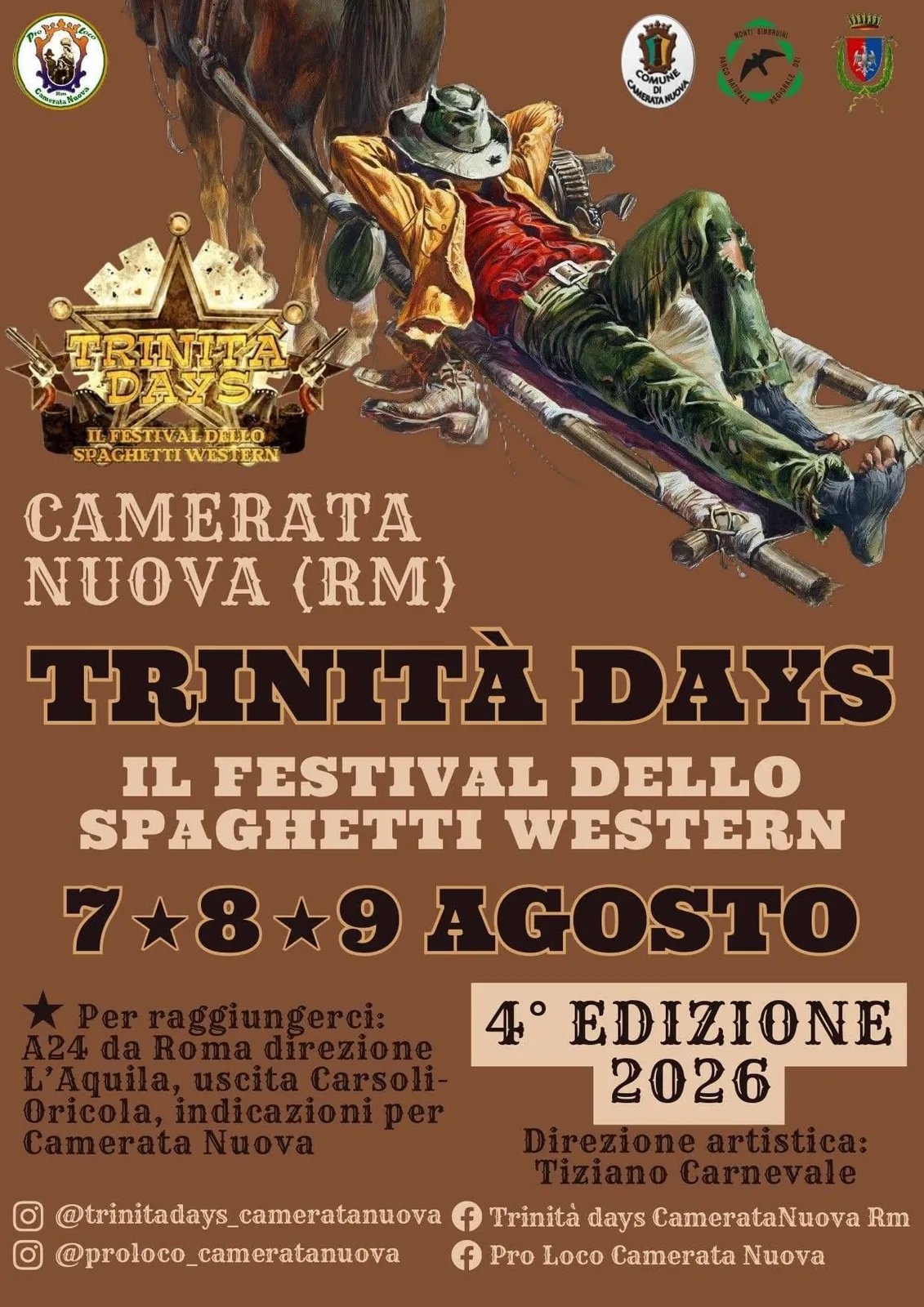 Locandina 4ª Edizione Trinità Days 2026 a Camerata Nuova (Roma)