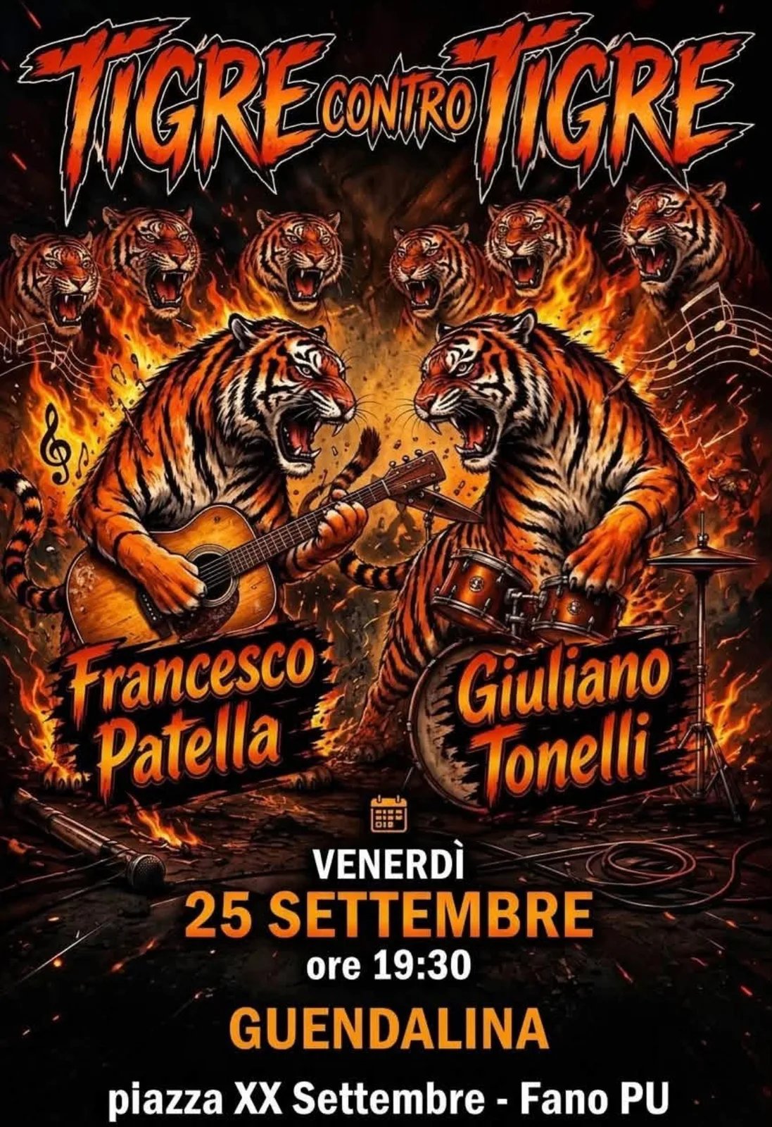 Locandina Tigre contro Tigre 2026 a Fano (Pesaro e Urbino)