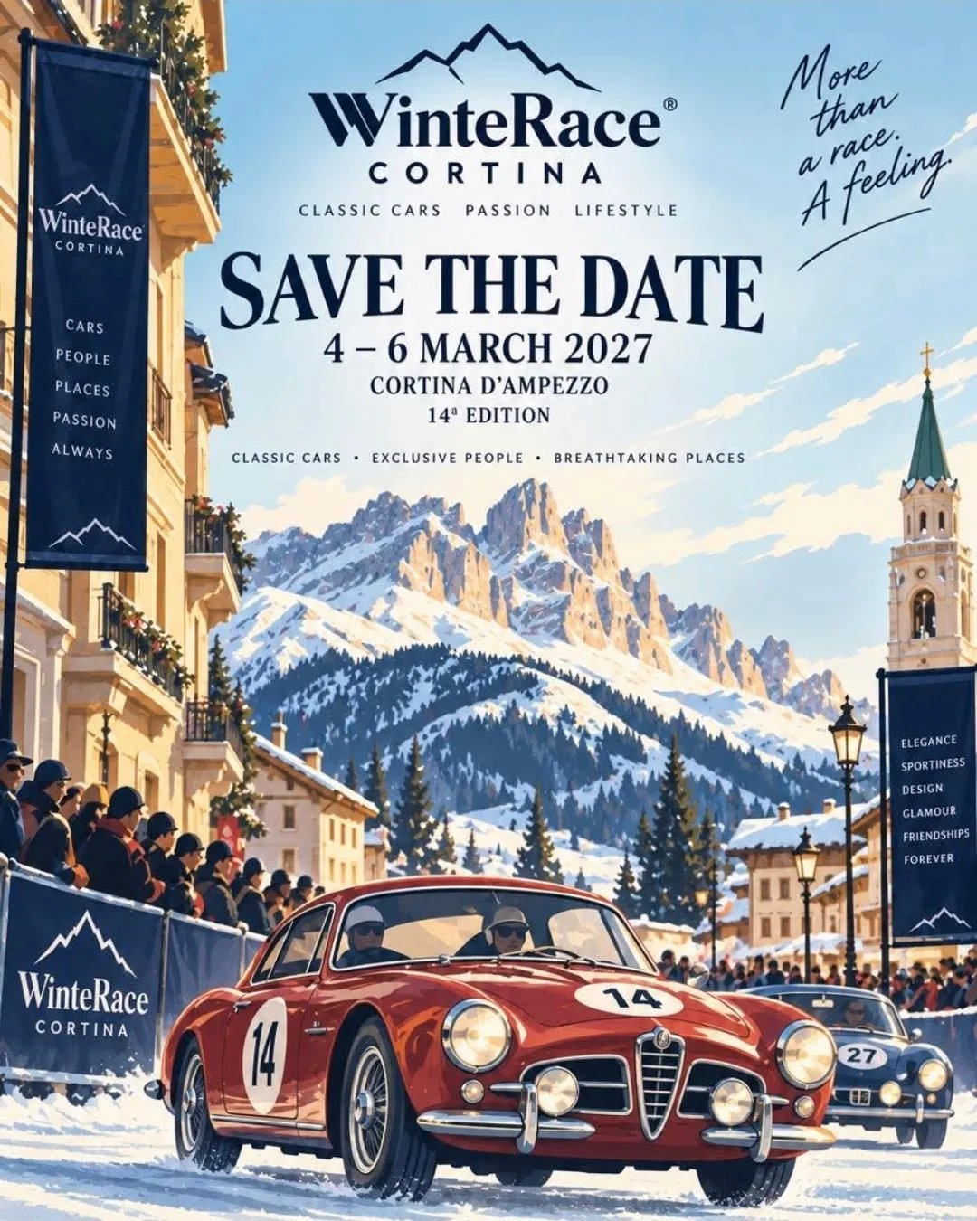 Locandina 14ª WinteRace Cortina 2027 a Cortina d'Ampezzo (Belluno)