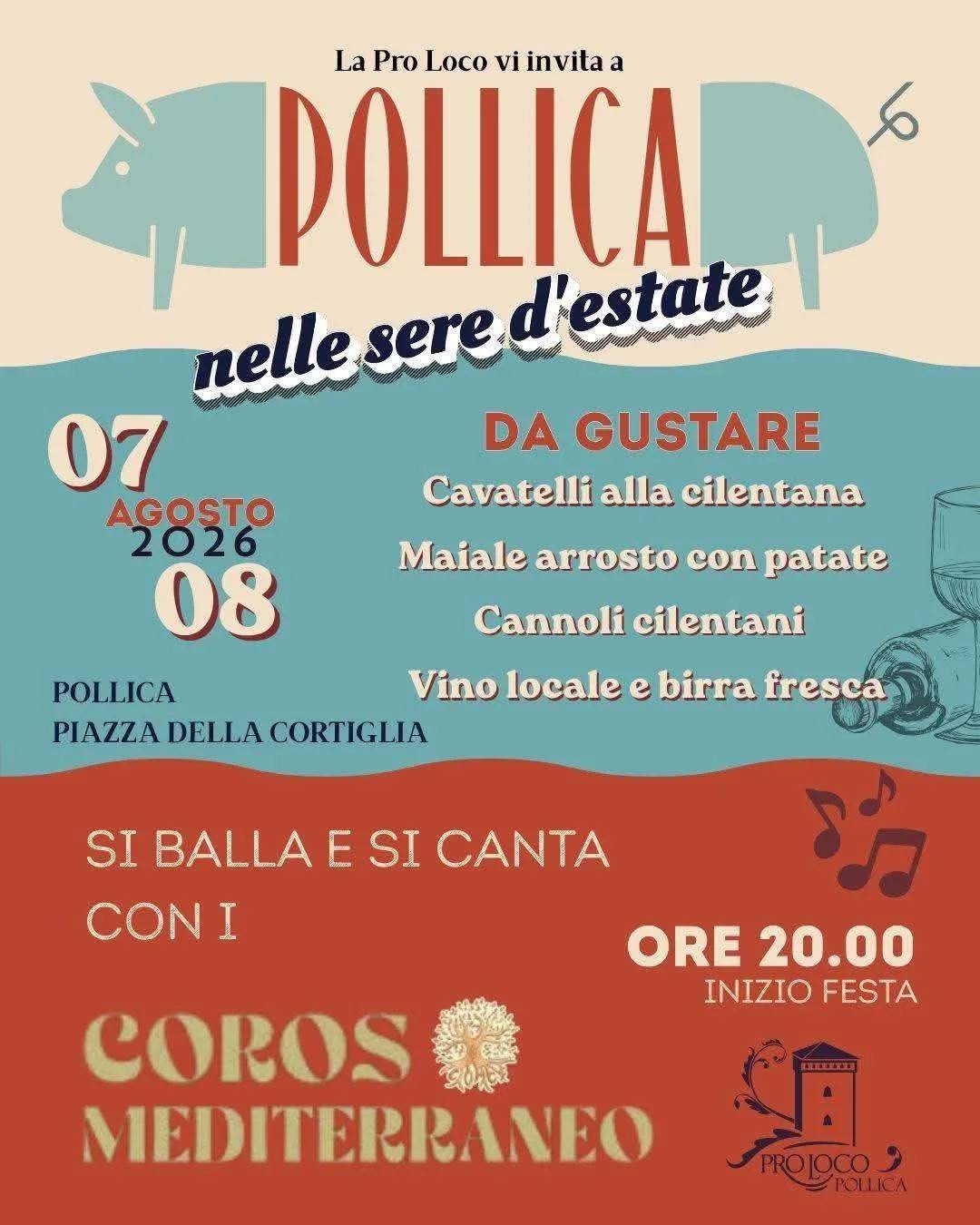 Locandina Pollica nelle sere d'estate 2026 a Pollica (Salerno)