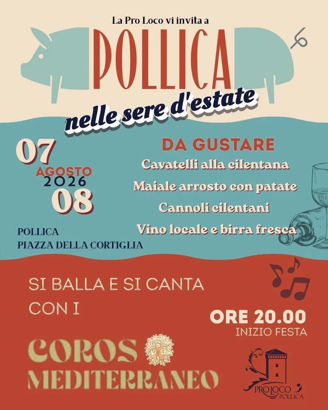 Locandina Pollica nelle sere d'estate 2026 a Pollica (Salerno)