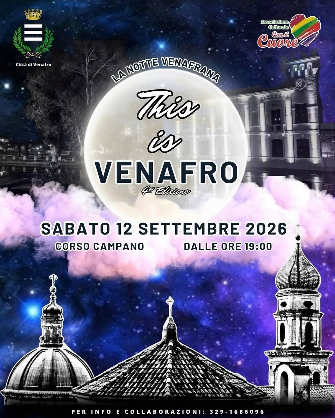 Locandina III La Notte Venafrana 2026 a Venafro (Isernia)