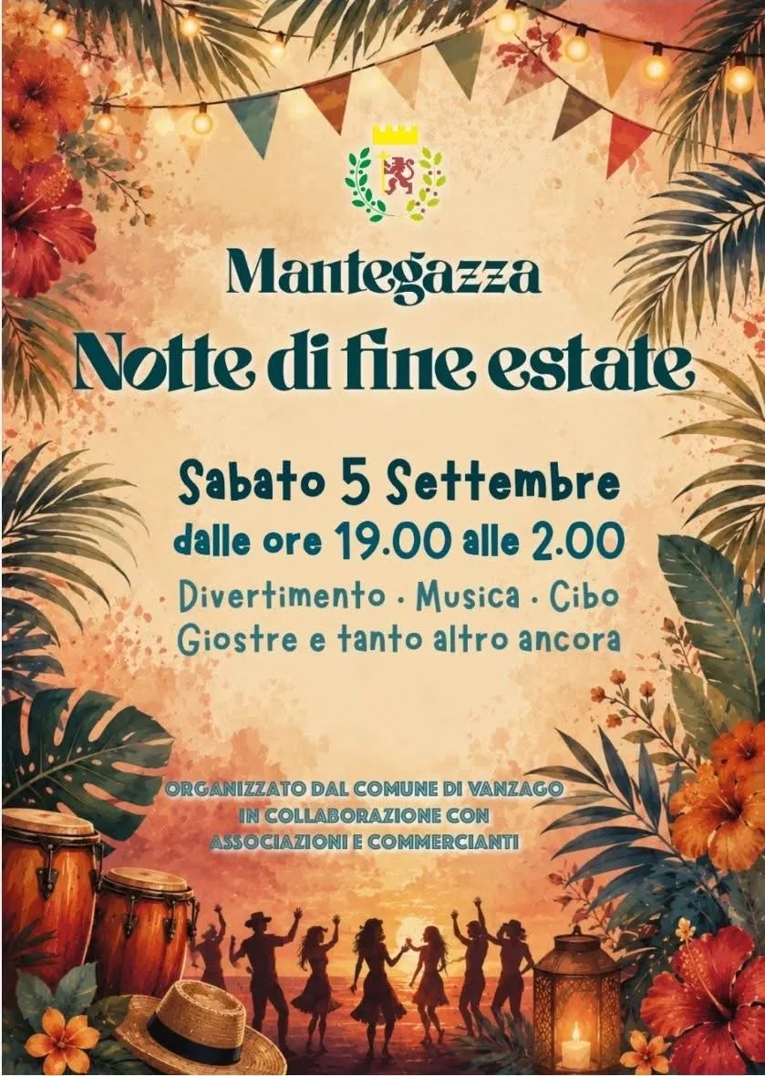 Locandina Mantegazza Notte di fine estate 2026 a Vanzago (Milano)