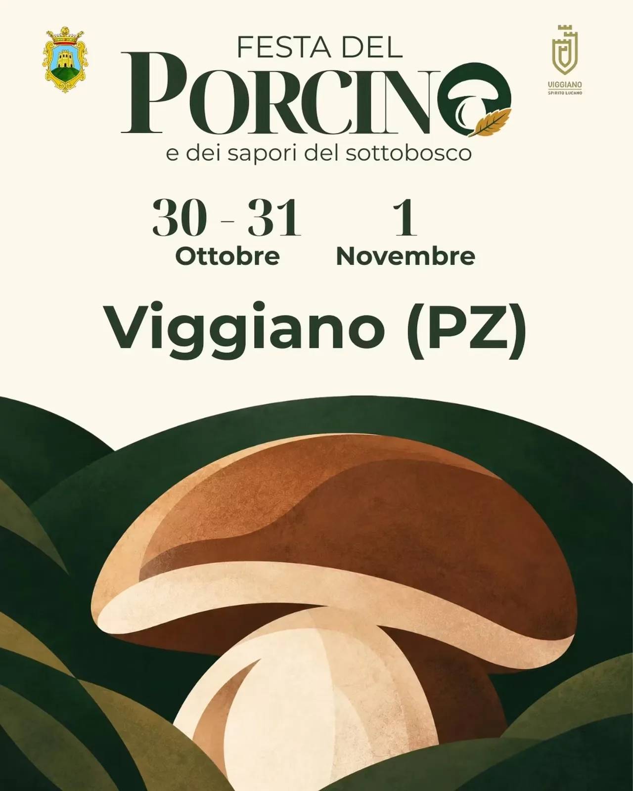 Locandina Festa del Porcino e dei Sapori del Sottobosco 2026 a Viggiano (Potenza)