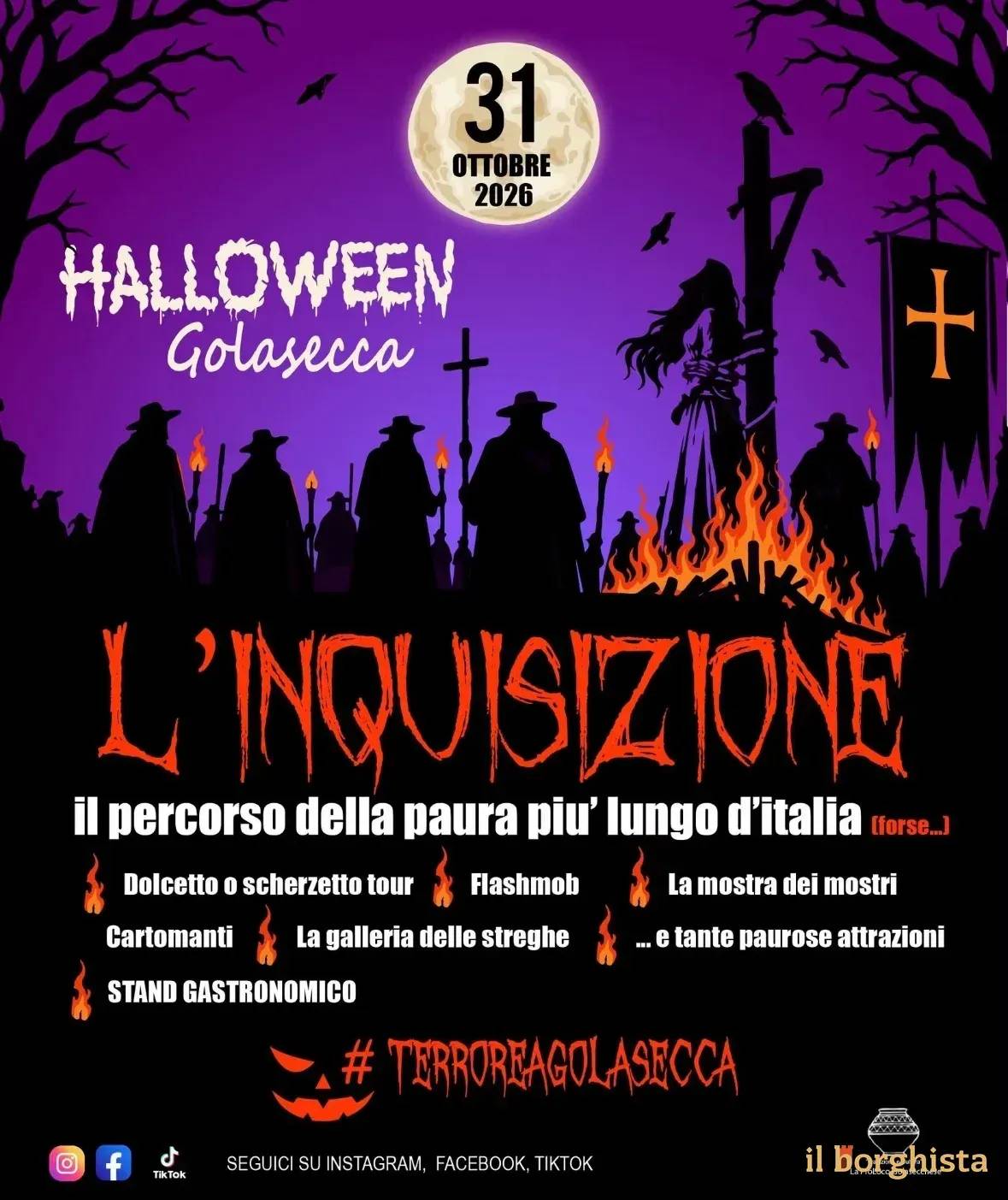 Locandina Halloween Golasecca 2026 a Golasecca (Varese)