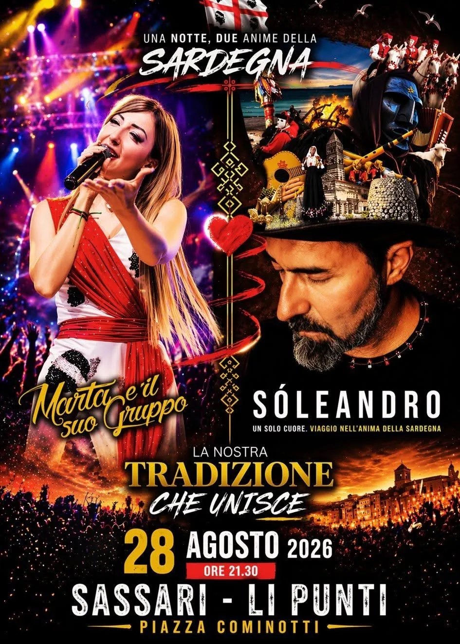 Locandina Una Notte, Due Anime della Sardegna 2026 a Sassari (Sassari)