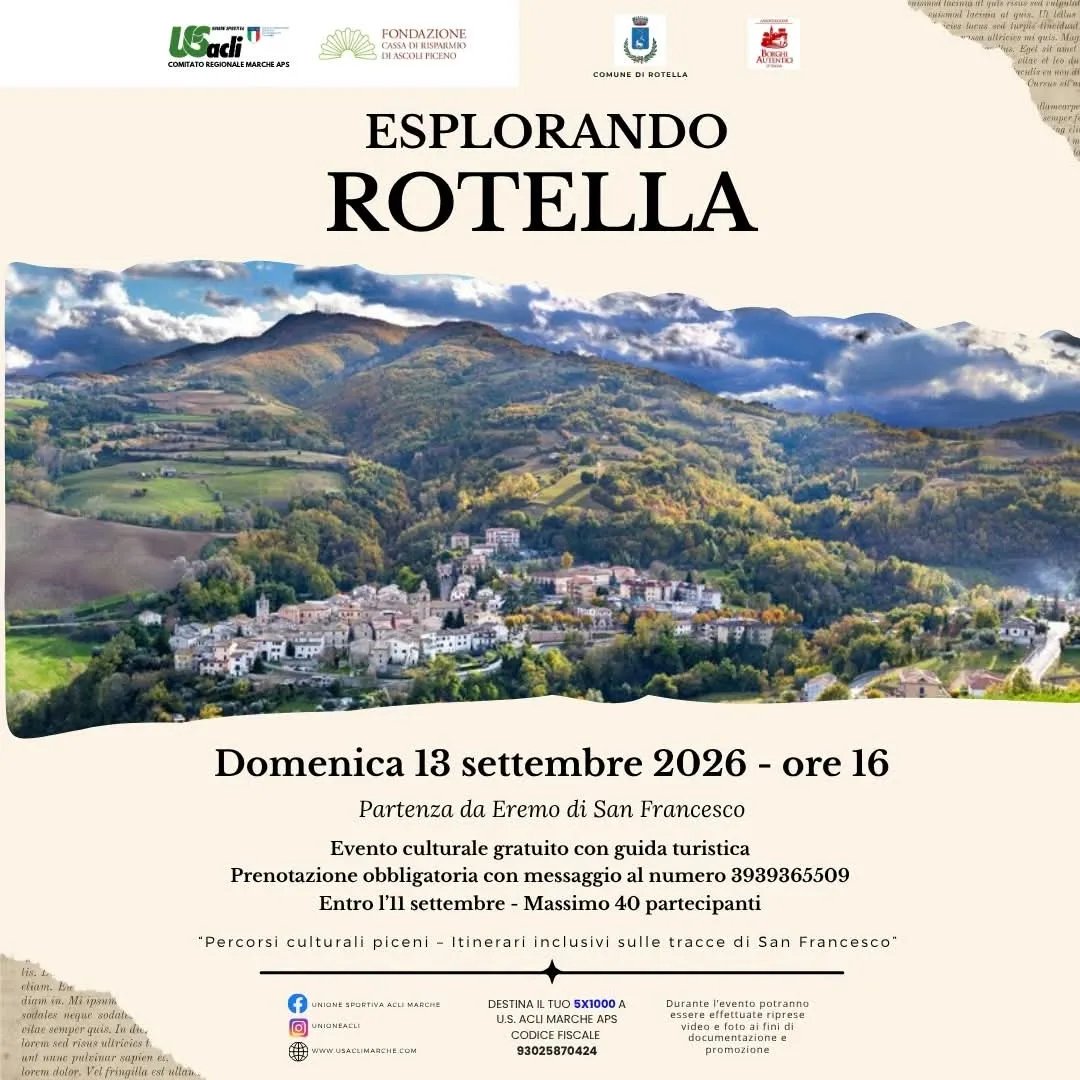 Locandina Esplorando Rotella 2026 a Rotella (Ascoli Piceno)