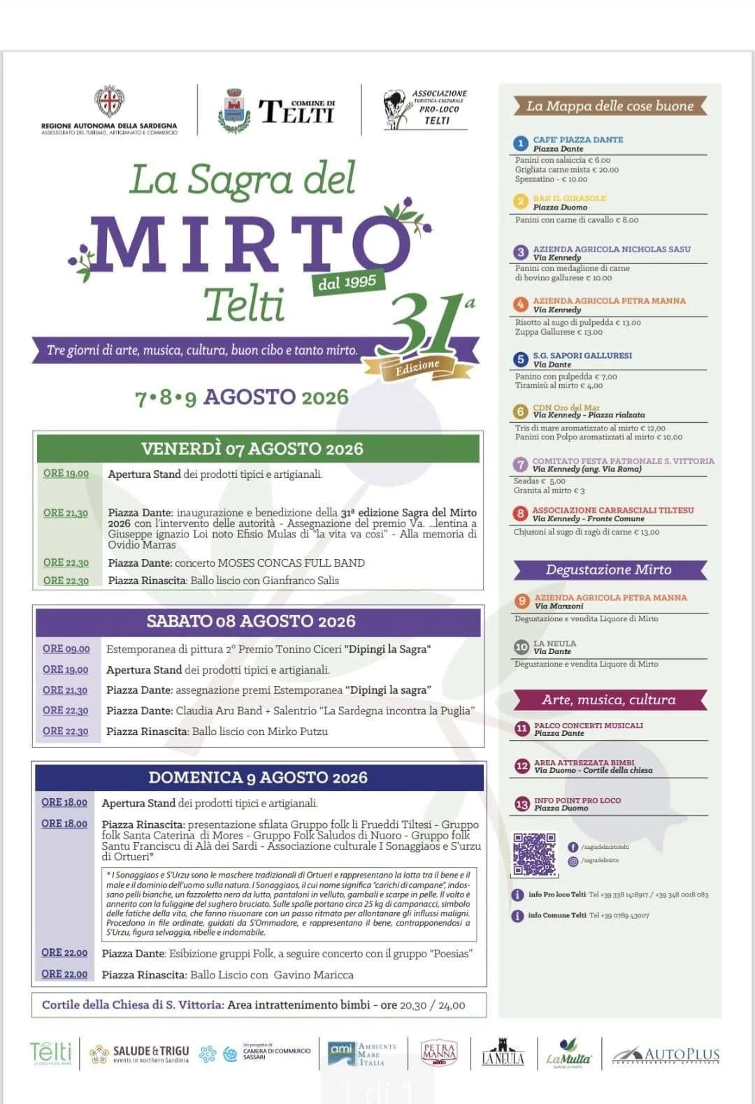 Inaugurazione Sagra del Mirto — Telti