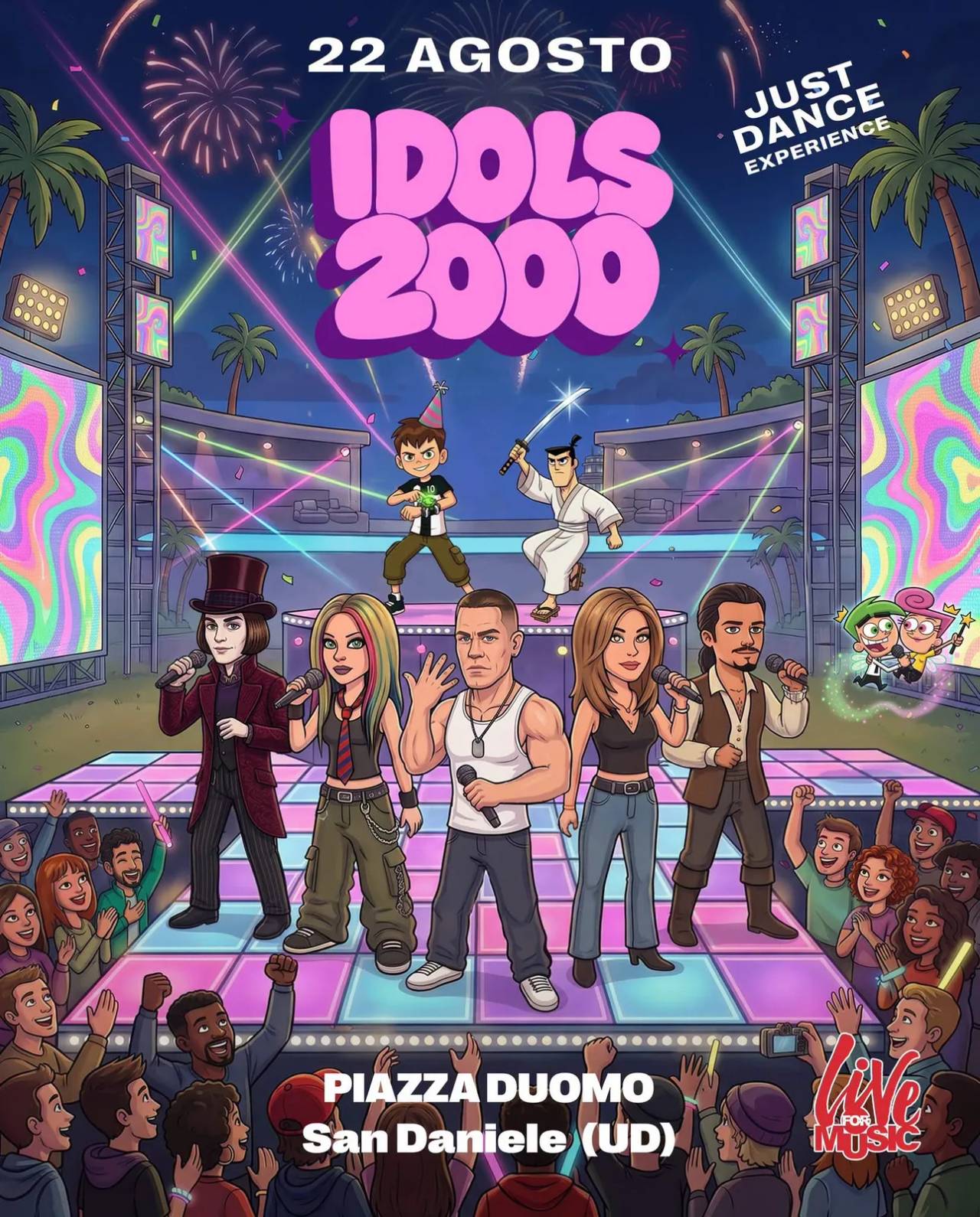 Locandina Idols 2000 2026 a San Daniele del Friuli (Udine)