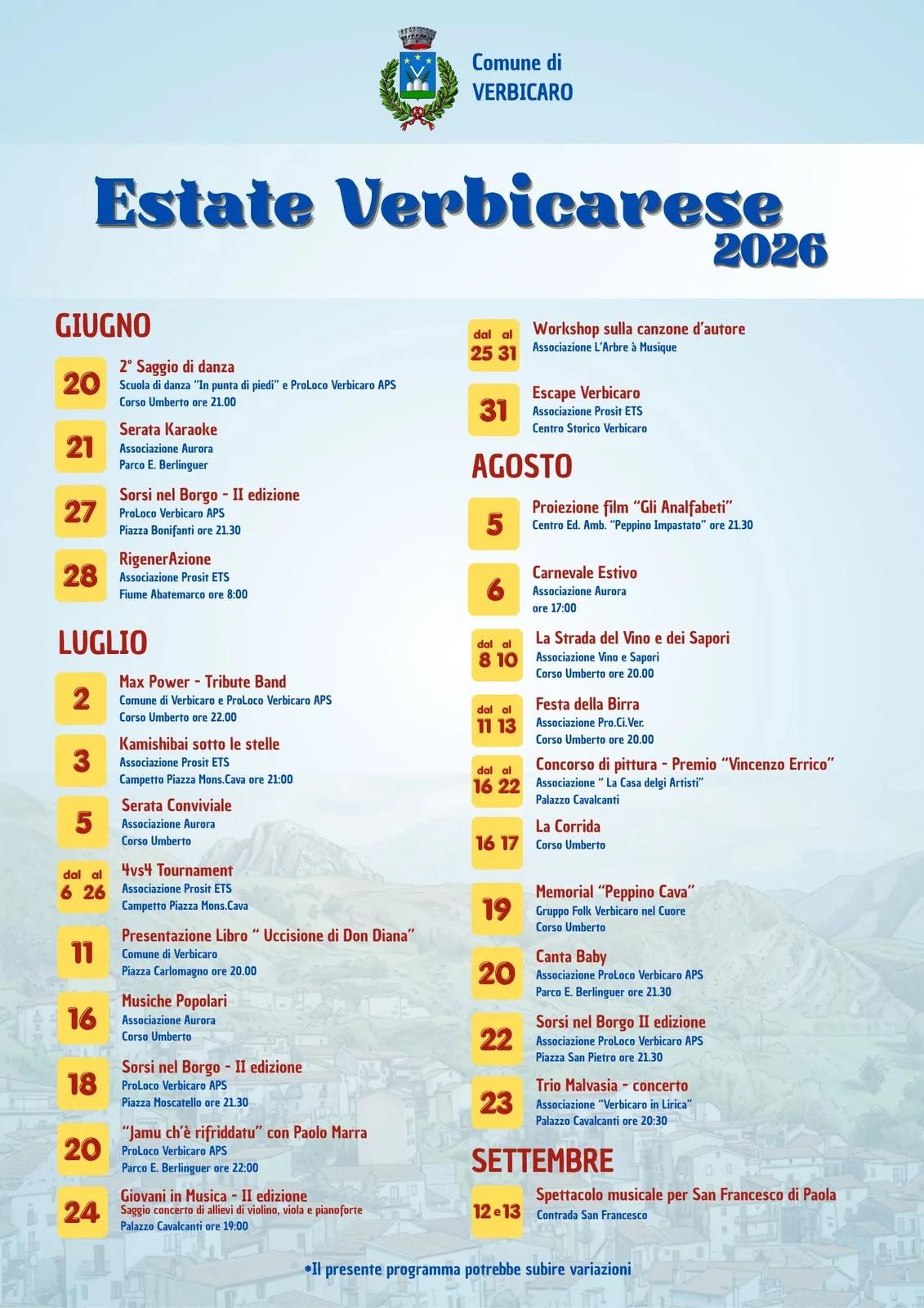 Sorsi nel Borgo — Verbicaro