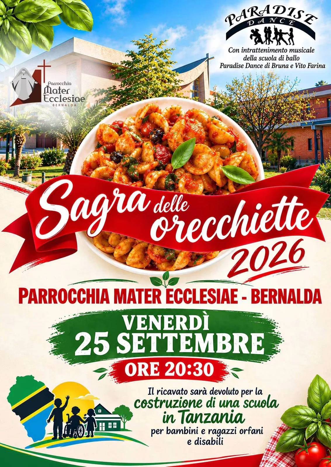 Locandina Sagra delle Orecchiette 2026 a Bernalda (Matera)