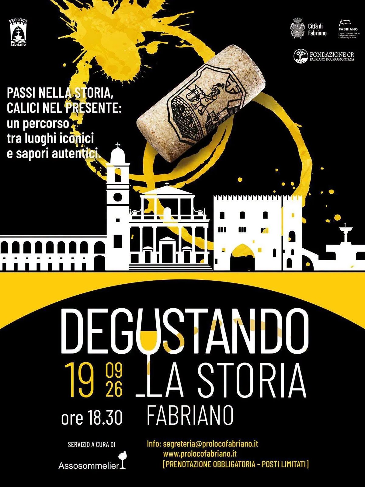 Locandina Degustando la Storia 2026 a Fabriano a Fabriano (Ancona)