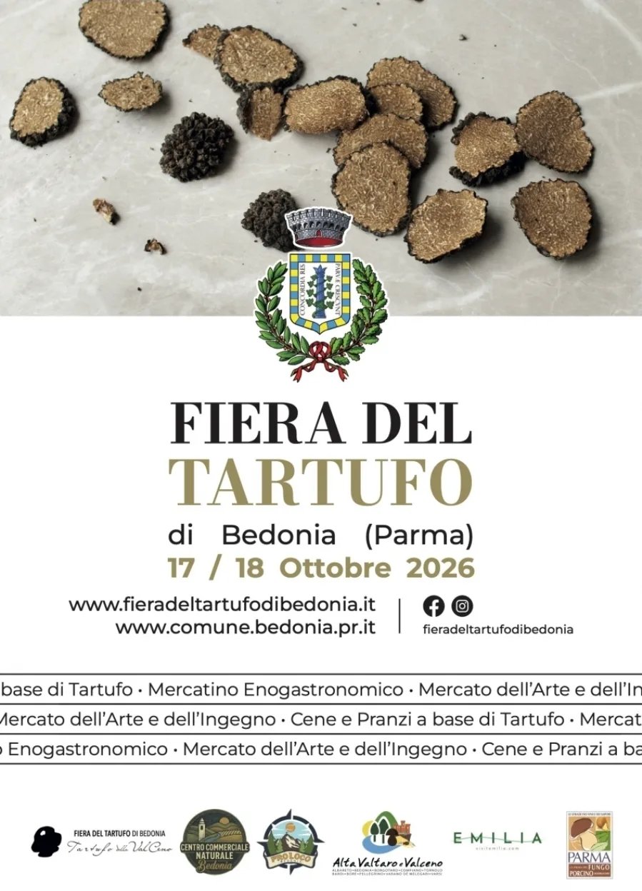 Locandina Fiera del Tartufo di Bedonia 2026 a Bedonia (Parma)