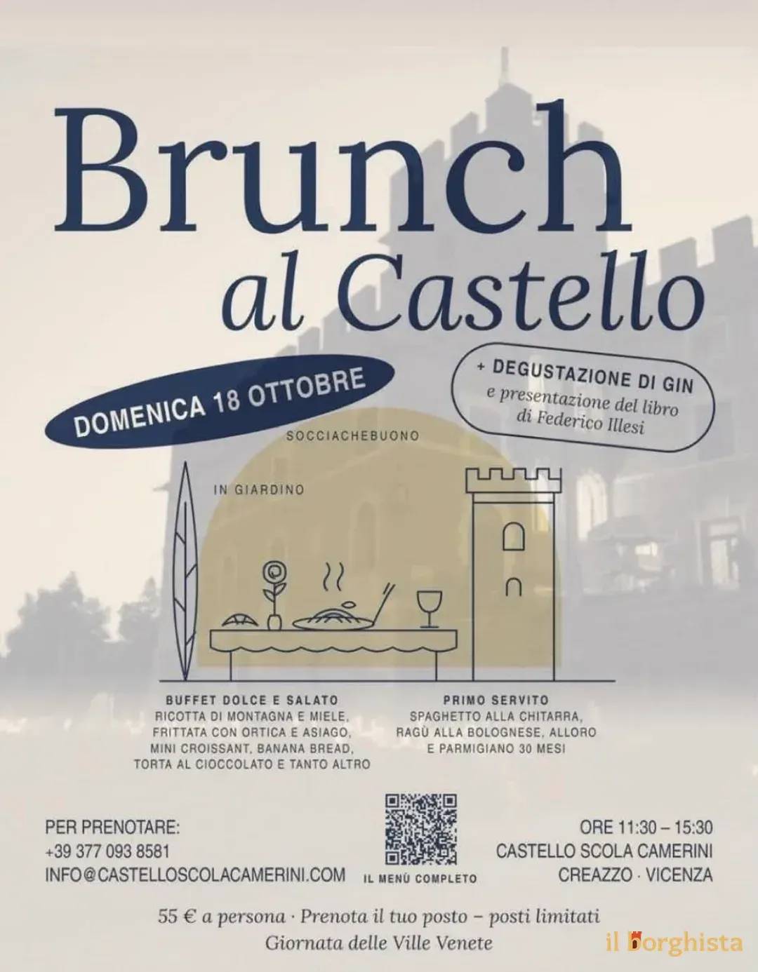 Locandina Brunch al Castello 2026 a Creazzo (Vicenza)