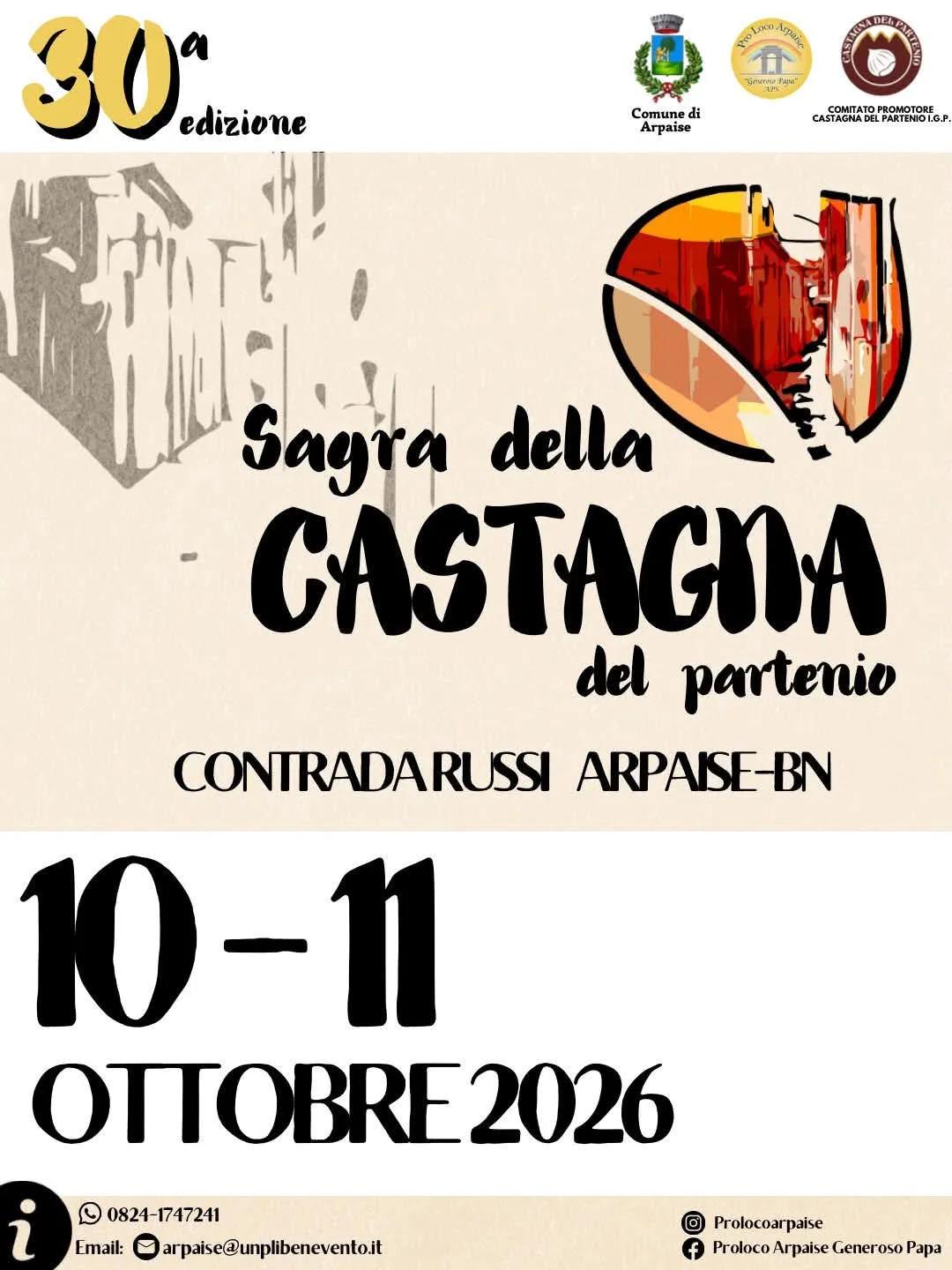 30ª Sagra della Castagna del Partenio 2026