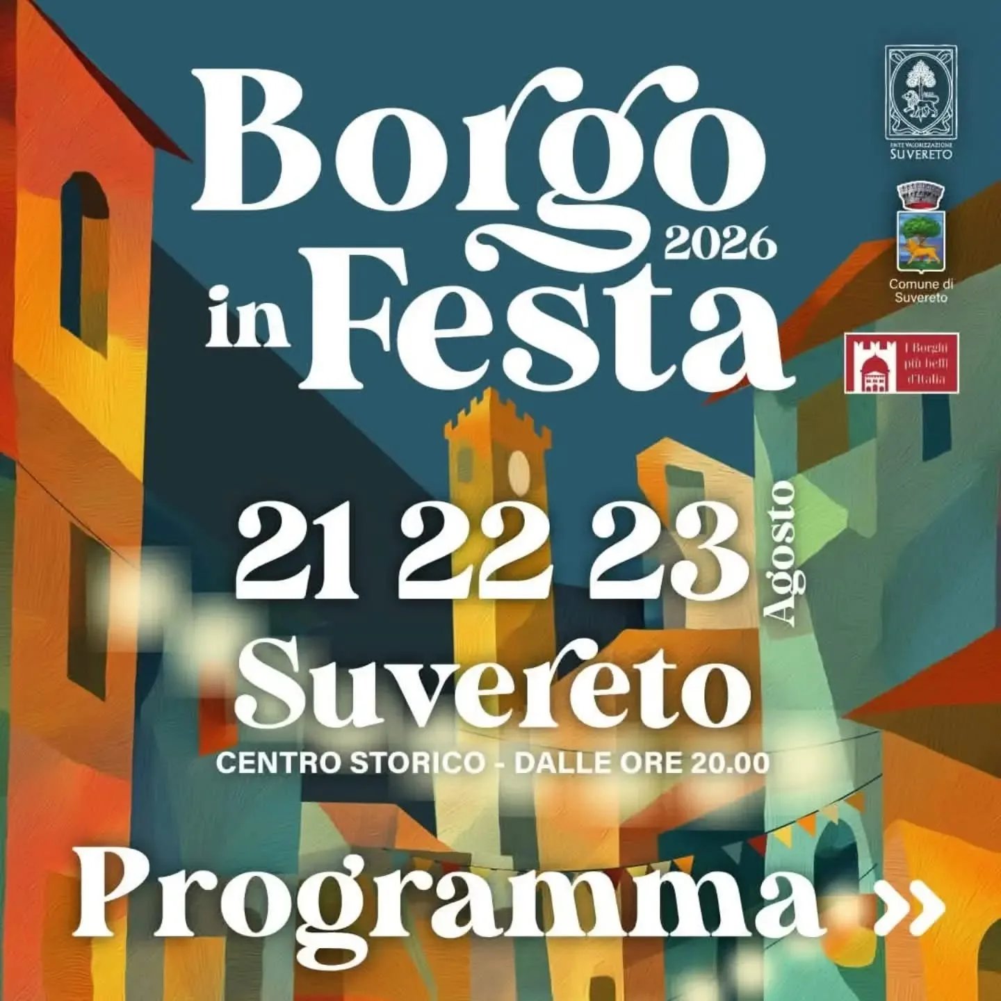 Locandina Borgo in Festa 2026 a Suvereto (Livorno)