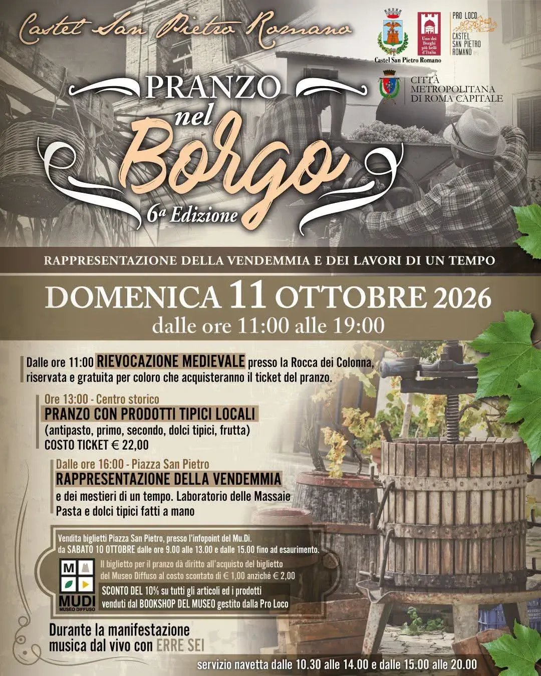6ª Pranzo nel Borgo 2026