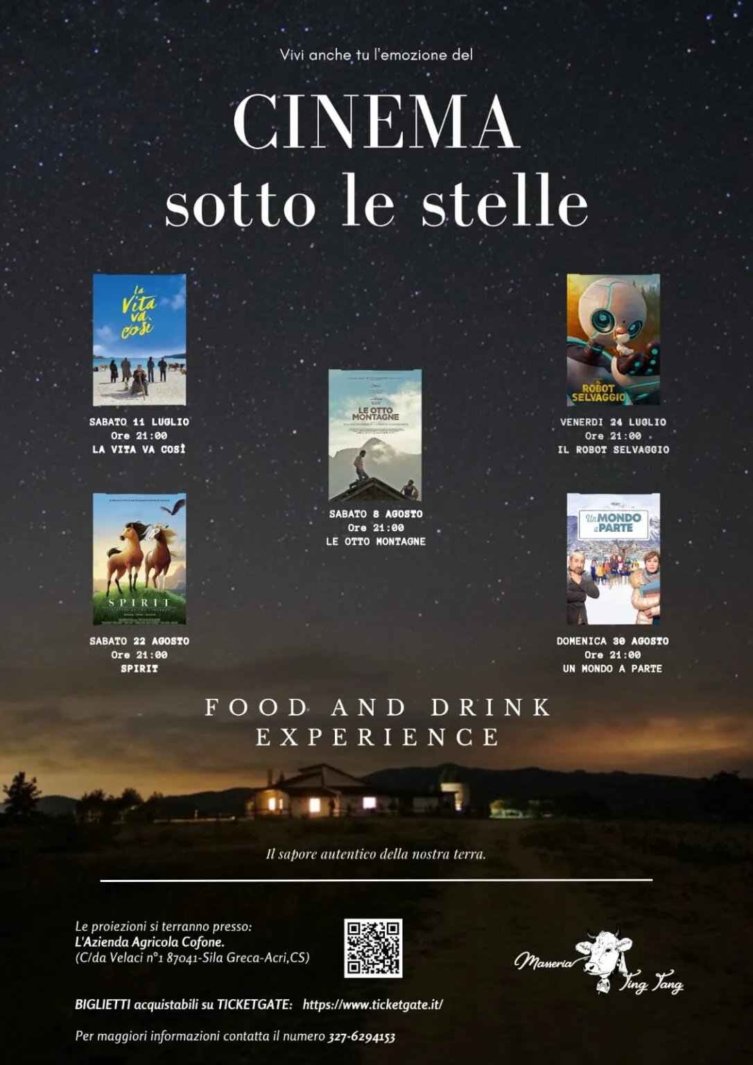 Locandina Cinema sotto le stelle: Un mondo a parte 2026 a Acri (Cosenza)