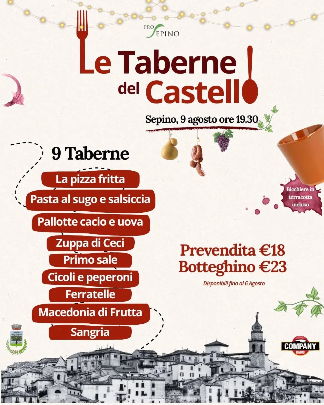 Locandina Le Taberne del Castello 2026 a Sepino (Campobasso)