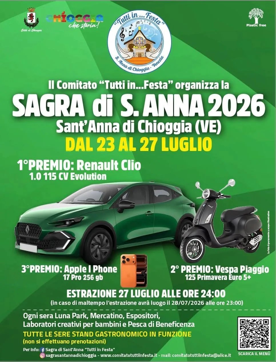 Locandina Sagra di S. Anna 2026 a Sant'Anna di Chioggia a Chioggia (Venezia)